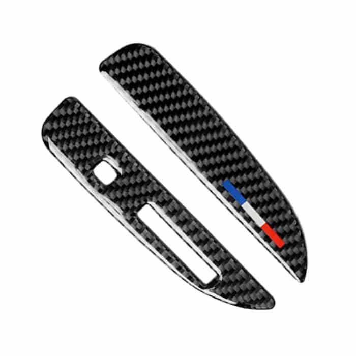 2 PCS Car USA Farbe Carbon Faser Schalttafel Dekorative Aufkleber für Ford Mustang 2015-2017, Linksantrieb – Bild 2