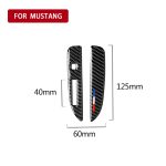 2 PCS Car USA Farbe Carbon Faser Schalttafel Dekorative Aufkleber für Ford Mustang 2015-2017, Linksantrieb – Bild 5