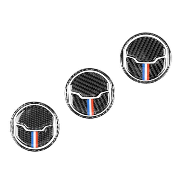 9 PCS Car USA Farbe Carbon Faser Luftauslass Dekorativer Aufkleber für Ford Mustang 2015-2017 – Bild 2