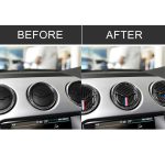 9 PCS Car USA Farbe Carbon Faser Luftauslass Dekorativer Aufkleber für Ford Mustang 2015-2017 – Bild 7