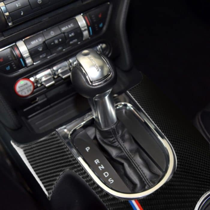 Auto USA Farbe Kohlefaser Linksantrieb Zahnrad Position Panel Dekorative Aufkleber für Ford Mustang 2015-2017 – Bild 6