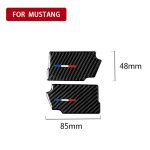 2 PCS Car USA Farbe Kohlefasertür Innengriff Handgelenkplatte Dekorativer Aufkleber für Ford Mustang 2015-2017 – Bild 5