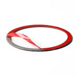 2 PCS Auto USA Farbe Kohlefaser Horn Ring dekorative Aufkleber für Ford Mustang 2015-2017 – Bild 4