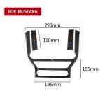 Auto USA Farbe Kohlefaser Zentrales Bedienfeld Dekorativer Aufkleber für Ford Mustang 2015-2017 – Bild 5