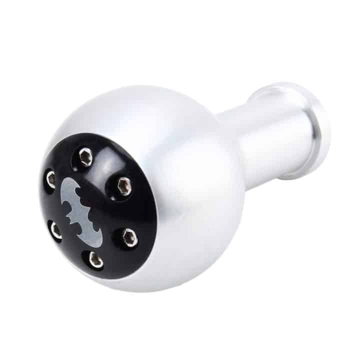 Universal Vehicle Car Bat Pattern Schalthebelabdeckung Handbuch Automatischer Aluminium-Schaltknauf (Silber), Größe: 5 * 9 cm – Bild 3