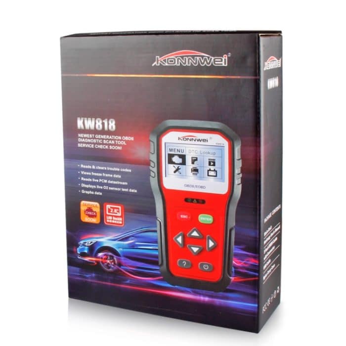 KONNWEI KW818 EOBD / OBDII Auto-Autodiagnose-Scan-Tools CAN-Code-Reader-Scanner (nur für 12-V-Benziner) – Bild 8