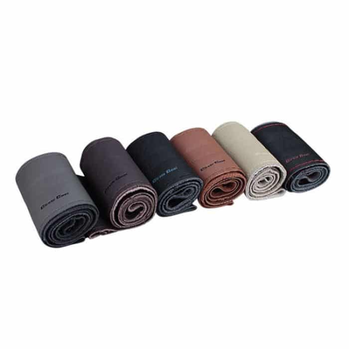 Auto Universal Genuine Leder Handgenähte Lenkradabdeckung Die erste Schicht von Rindsleder Laserloch Handnähsets – Bild 2