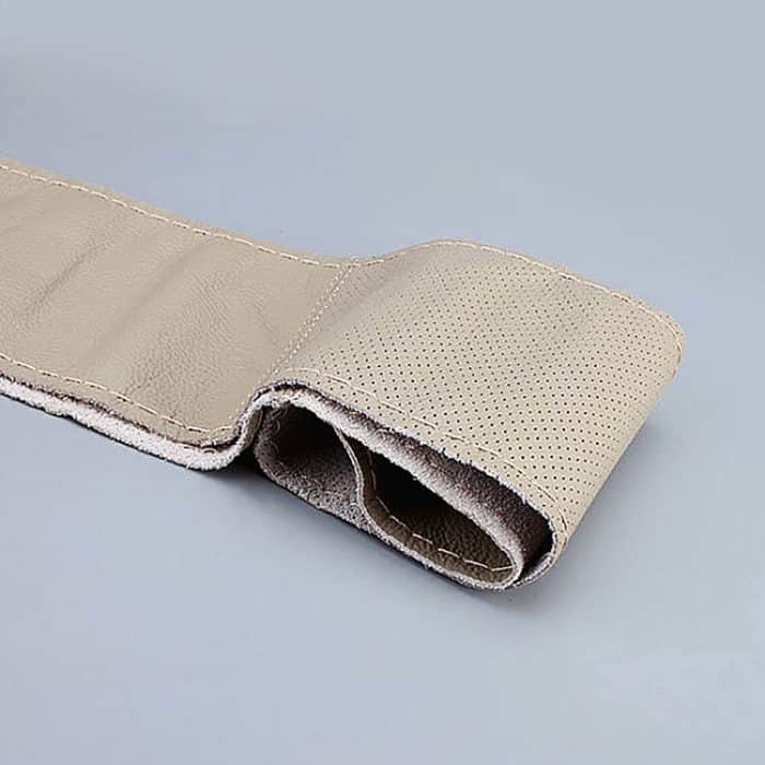 Auto Universal Genuine Leder Handgenähte Lenkradabdeckung Die erste Schicht von Rindsleder Laserloch Handnähsets – Bild 3