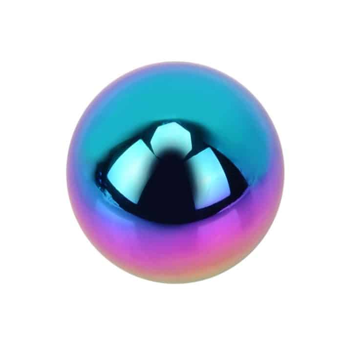 Universal Vehicle Car Gradient Blau verschraubte Schalthebelabdeckung Handbuch Automatischer Aluminium-Schaltknauf – Bild 3