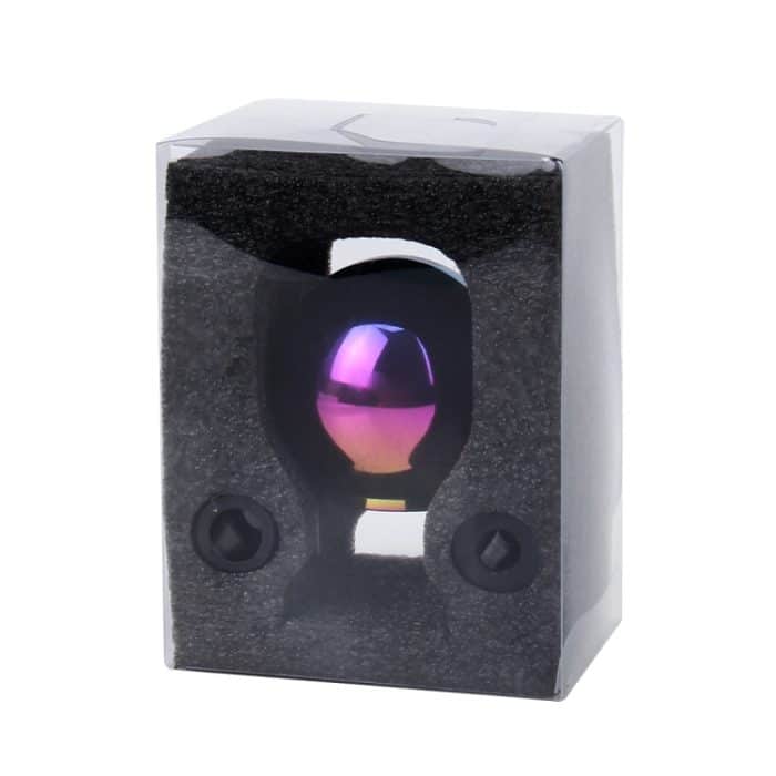 Universal Vehicle Car Gradient Blau verschraubte Schalthebelabdeckung Handbuch Automatischer Aluminium-Schaltknauf – Bild 6