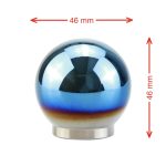 Universal Auto Blau Ball Form Aluminium Legierung Schalthebel Manuelle Automatische Schaltknauf Adapter – Bild 2