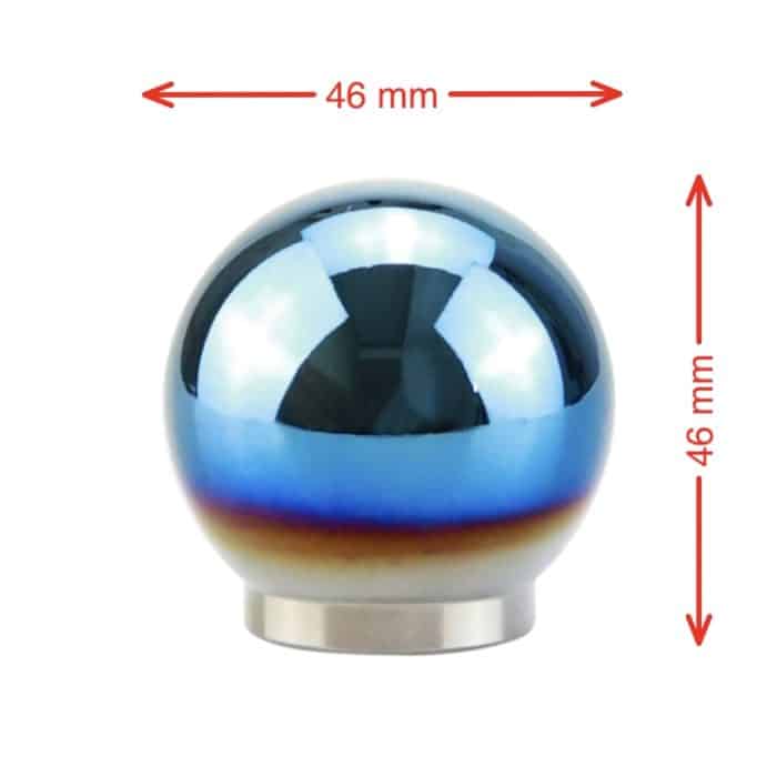 Universal Auto Blau Ball Form Aluminium Legierung Schalthebel Manuelle Automatische Schaltknauf Adapter – Bild 2