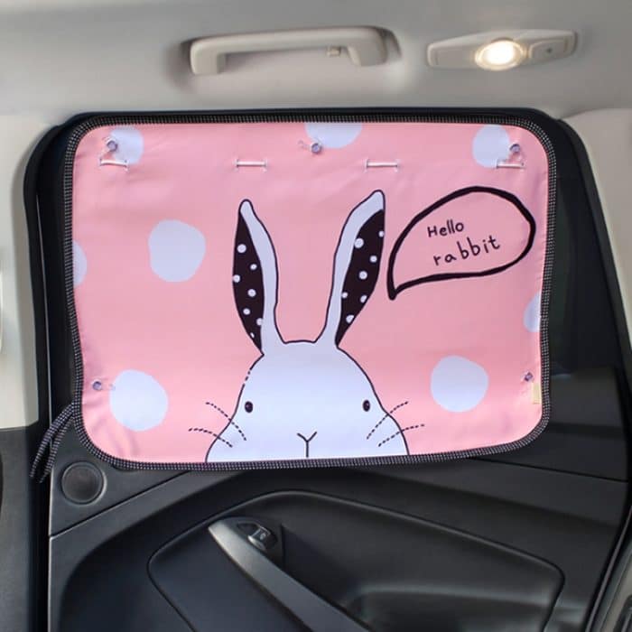 Auto große Heckscheibe Sonnenschutz Isolierung Fenster Sonnenschutz Abdeckung, Größe: 70 * 50 cm, Happy Rabbit, Green Dinosaur, Three Pony, Three Little eagles, Little Fox, Deer, Bear, Spectacle Bear, Picnic, A Pony – Bild 1