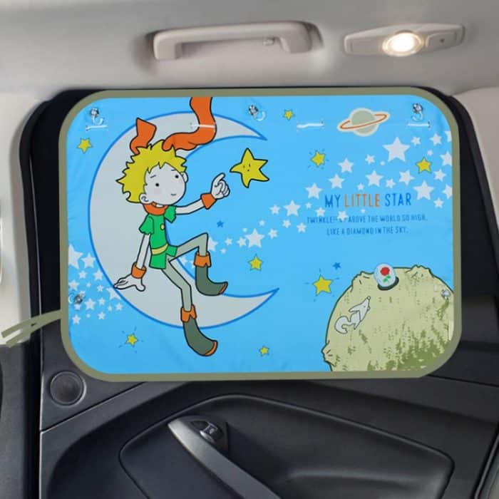 Auto große Heckscheibe Sonnenschutz Isolierung Fenster Sonnenschutz Abdeckung, Größe: 70 * 50 cm, Moon Baby, House, Mustache, Rocket, Happy Time, Happy School Bus, Magic World, Waterpark, Little Pirate, Small Cloud – Bild 14