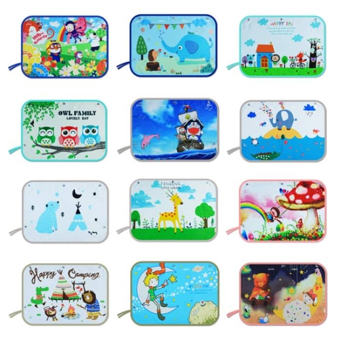 Auto große Heckscheibe Sonnenschutz Isolierung Fenster Sonnenschutz Abdeckung, Größe: 70 * 50 cm, Moon Baby, House, Mustache, Rocket, Happy Time, Happy School Bus, Magic World, Waterpark, Little Pirate, Small Cloud – Bild 10