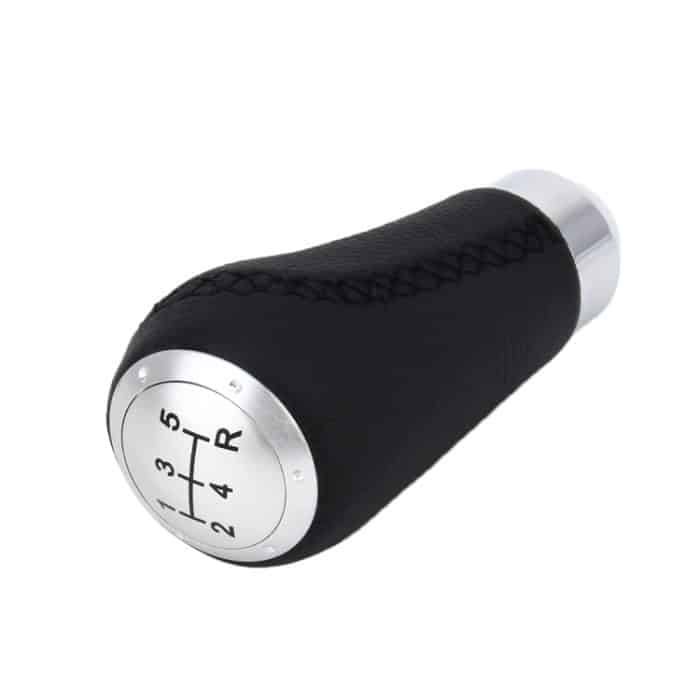 Universal Car Modified Shifter Schwarzer Lederhebel Manueller 5-Gang-Schaltknauf – Bild 4