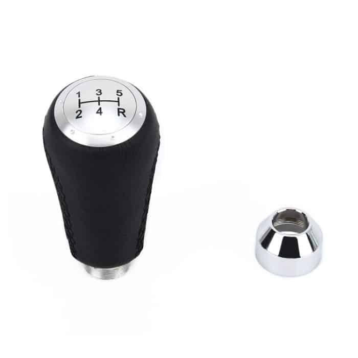 Universal Car Modified Shifter Schwarzer Lederhebel Manueller 5-Gang-Schaltknauf – Bild 6