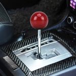 Universal Fahrzeug Auto Shifter Abdeckung Manuelle Automatische Carbon Faser Ball Schaltknauf, Ball Gear Shift Knob, Black, Silver