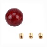 Universal Fahrzeug Auto Shifter Abdeckung Manuelle Automatische Carbon Faser Ball Schaltknauf, Ball Gear Shift Knob, Black, Silver – Bild 4