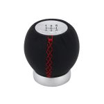 Universal Car Modified Shifter Schwarzer Lederhebel Manueller 5-Gang-Schaltknaufadapter – Bild 2