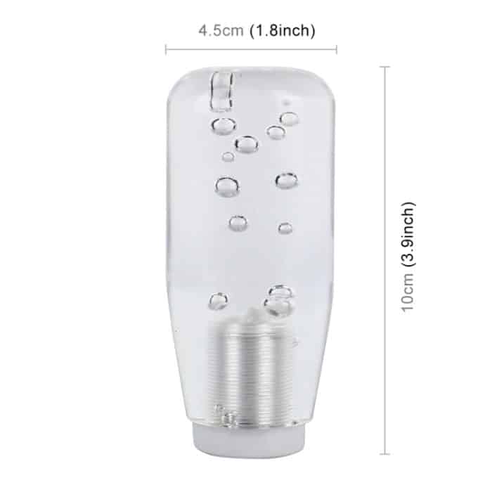 Universal Car Truck Transparente Blasenfarben LED-Lichtschaltknopf Schalthebel, Länge: 10 cm – Bild 3