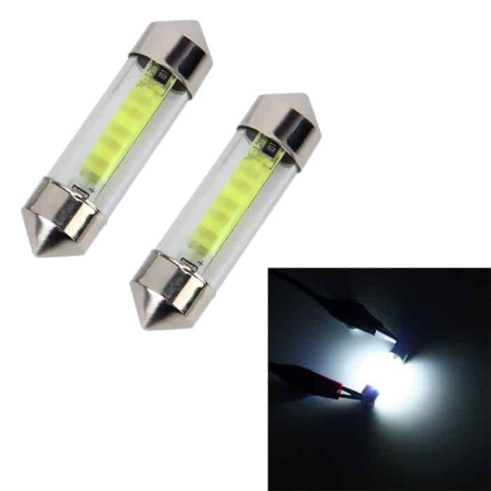 10 PCS 36mm 1W 6000K Weißlicht Car Dome Lampe Lizenz LED Leselampe, DC 12V – Bild 1