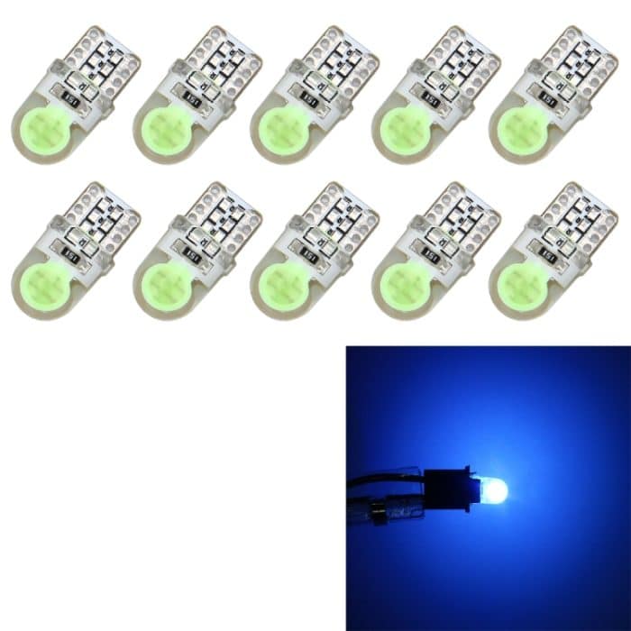 10 Stück T10 W5W DC 12 V 1 W 60 lm Auto-Umrissleuchten LED-Markierungslampen mit Decoder, Blue Light, White Light – Bild 1