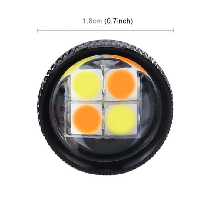 2 PCS Superhelle H11 / H8 DC 12V 5W 350LM Auto Auto Nebelscheinwerfer mit 16 SMD-3030 LED Lampen Lampe, Weiß + Gelb Licht – Bild 5