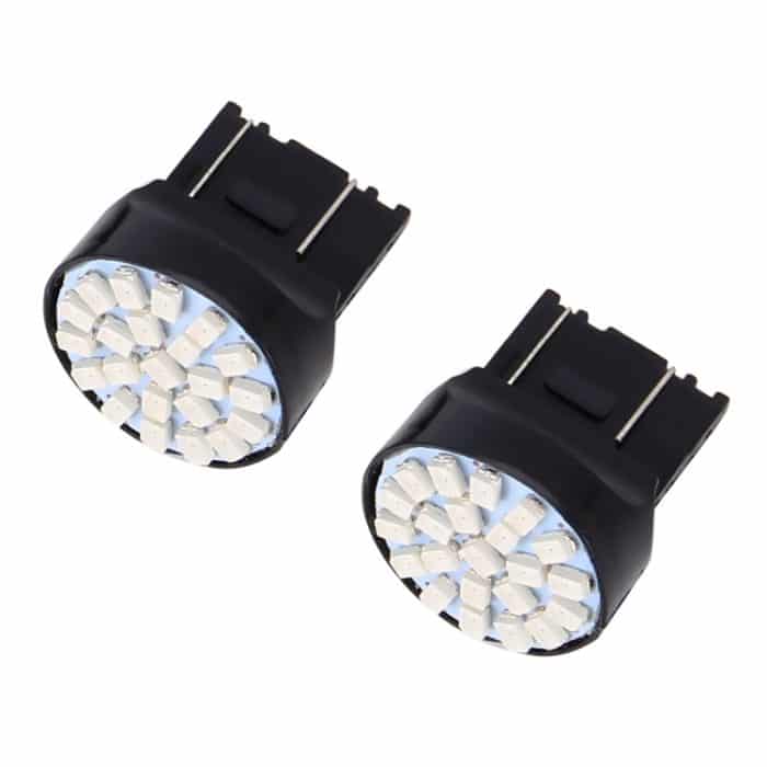 10 PCS T20/7443 Auto Auto Lampe 1,2 W 22-SMD 1206 LED Lampen Bremslicht, T20/7443 Red Light, T20/7443 Yellow Light – Bild 2