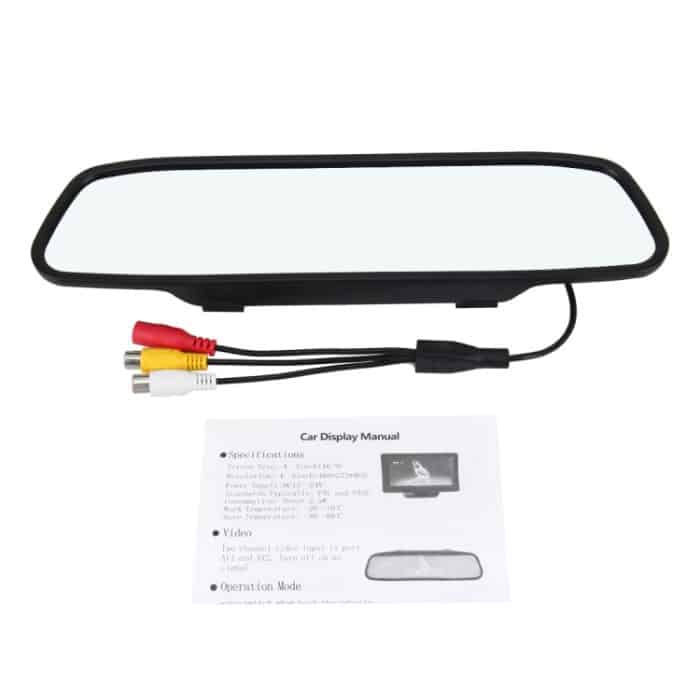 5,0 Zoll 480 * 272 Rückansicht TFT-LCD-Farbautomonitor, Unterstützung der automatischen Rückwärtsbildschirmfunktion – Bild 5