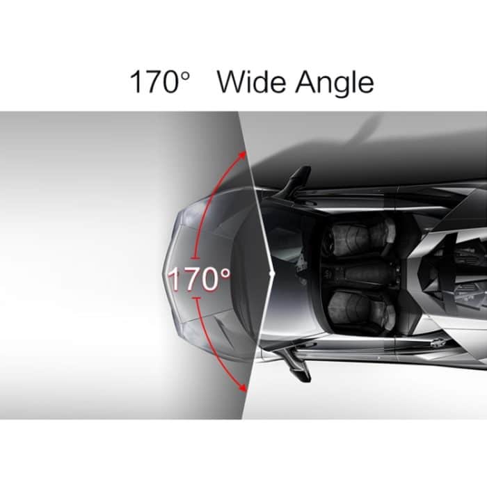 4-Zoll-HD-Videoaufzeichnung HD-Display-Autorecorder mit separater F2.0-Kamera, 12 MP, 170 Grad Weitwinkel- / Rückfahrschleifenaufnahme / G-Sensor-Aufnahme / WDR-Full-HD / Frontkamera 1080P / Rückfahrkamera 720P / Unterstützung 32G TF-Karte – Bild 10