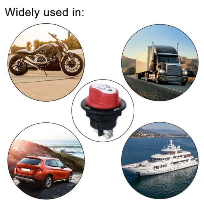 Jtron Ein / Aus-Autobatterieschalter Autobatterie-Hauptschalter MAX DC 32V 200A CONT 300A INT Verwendung für PKW / Geländewagen / LKW – Bild 7