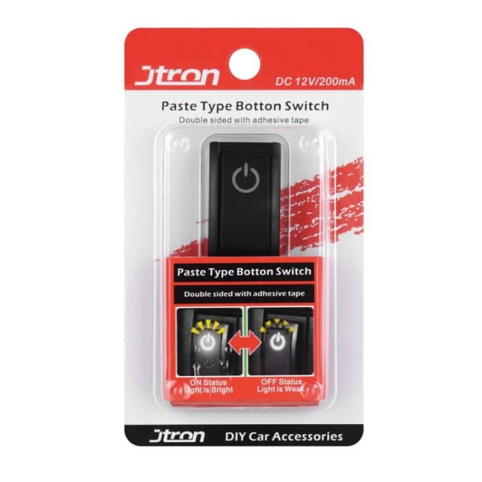 Jtron Car DIY Schalter Einfügen Typ Schalter Schalter Einfügen Typ Schalter Doppelseitig mit Klebeband AUS / EIN DC 12V / 200mA – Bild 5