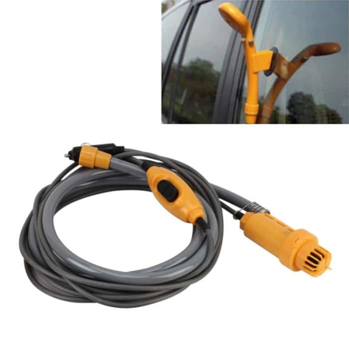 CMS4208.jpg DC 12V Duschen Waschen Autowaschen Geschirr Wasserkraft Einstellbares Autoduschset mit 2 m Kunststoffschlauch – Bild 1