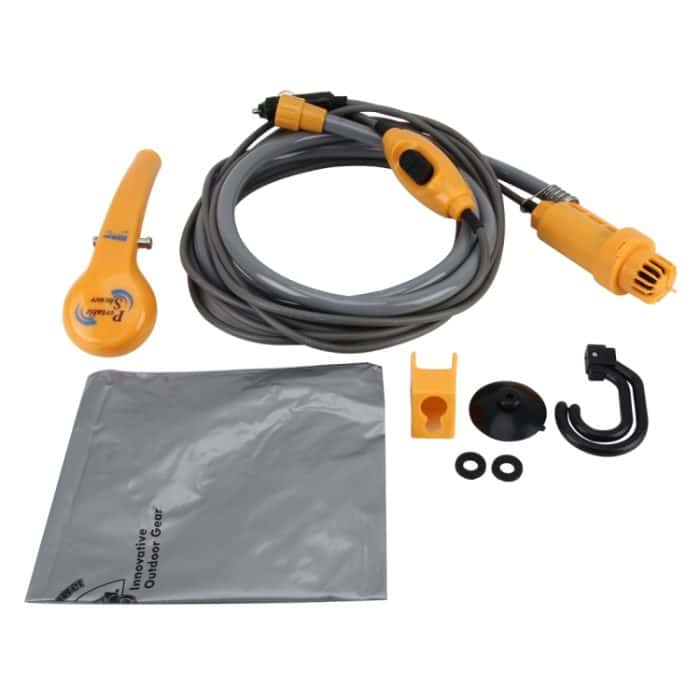 DC 12V Duschen Waschen Autowaschen Geschirr Wasserkraft Einstellbares Autoduschset mit 2 m Kunststoffschlauch – Bild 5