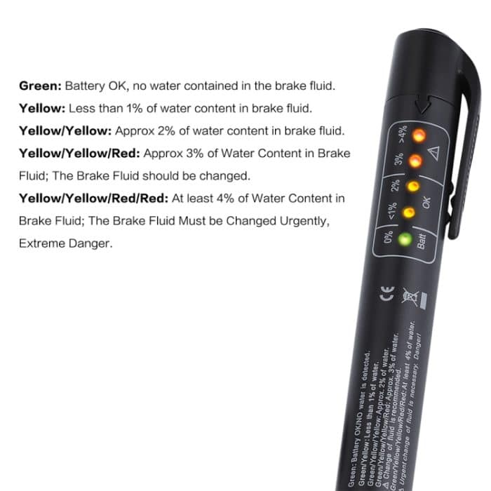 Bremsflüssigkeitsprüfer Autodiagnosewerkzeug 5 LEDs Bremsflüssigkeitsprüfwerkzeuge – Bild 4