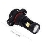 2 PCS Superhelle PSX24W DC 12V 5W 350LM Auto Auto Nebelscheinwerfer mit 16 SMD-3030 LED Lampen Lampe, Weiß + Gelb Licht – Bild 3