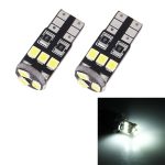 2 PCS T10 / W5W / 194/501 1,5 W 90LM 6000K 9 SMD-3528 LED-Lampen Auto-Leselampen-Begrenzungsleuchte mit Decoder, DC 12V
