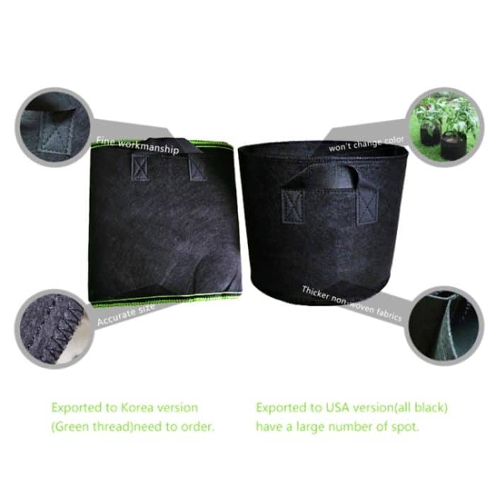 1 Gallone Planting Grow Bag Verdickter Vlies-Belüftungs-Stoffbehälter mit Griff – Bild 8