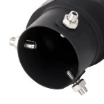 Universelles Car-Styling-Edelstahl-gebogenes, anschraubbares Auspuff-Endschalldämpfer-Spitzenrohr mit Netz, Curved/Black, Curved with Mesh – Bild 6