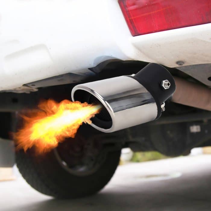 Universelles Car-Styling-Edelstahl-gebogenes, anschraubbares Auspuff-Endschalldämpfer-Spitzenrohr mit Netz, Curved/Black, Curved with Mesh – Bild 10