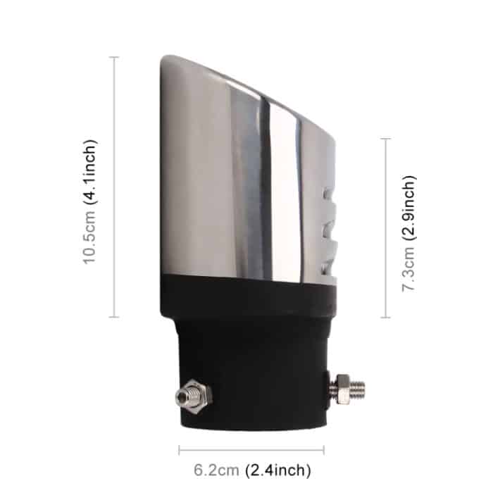 Universal-Auto-Styling-Edelstahl-Gerade-Anschraub-Auspuff-Endschalldämpfer-Spitzenrohr mit Netz – Bild 4