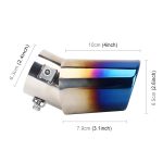 Universal Car Styling Edelstahl gebogenes Auspuffschwanz-Schalldämpfer-Spitzenrohr – Bild 4