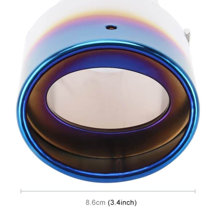 Universal Car Styling Edelstahl gebogenes Auspuffschwanz-Schalldämpfer-Spitzenrohr – Bild 5