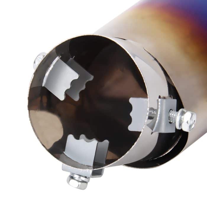 Universal Car Styling Edelstahl gebogenes Auspuffschwanz-Schalldämpfer-Spitzenrohr – Bild 6