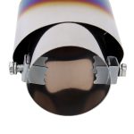Universal Car Styling Edelstahl Gerade Auspuff Heck Schalldämpfer Tip Pipe – Bild 6