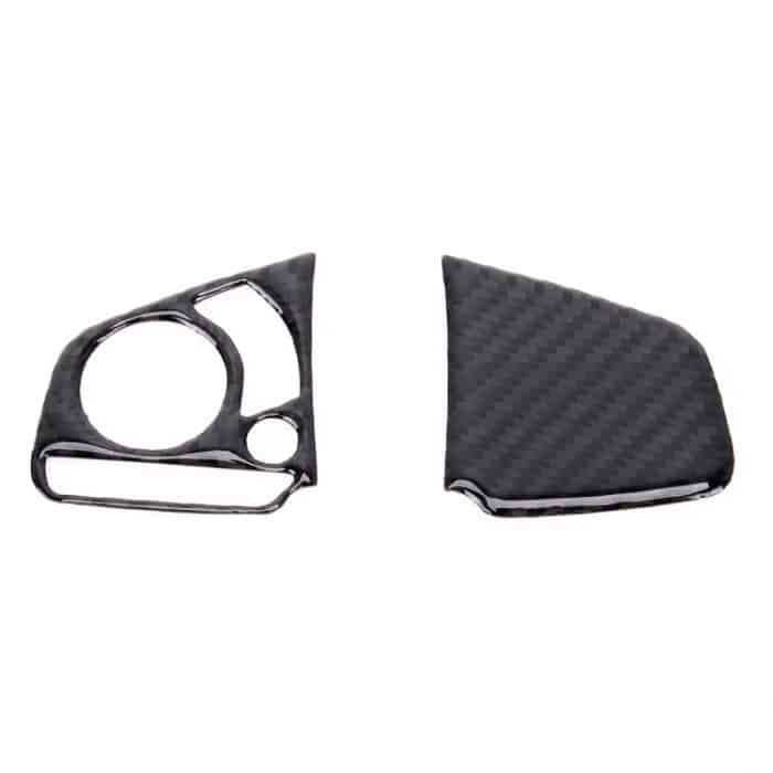 2 in 1 Kohlefaser Lenkrad Knopfverkleidung Innen DIY Aufkleber für Honda Civic 10. Generation (Allgemein) – Bild 2