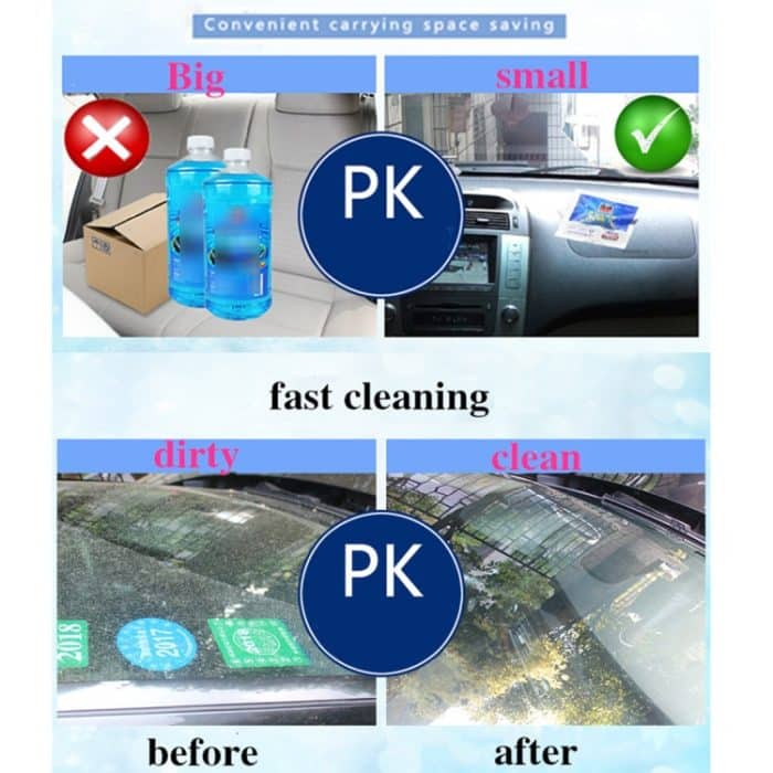 Auto Windschutzscheiben Glasreiniger 6 Waschtabletten (1 Tablette = 4L Wasser) – Bild 7