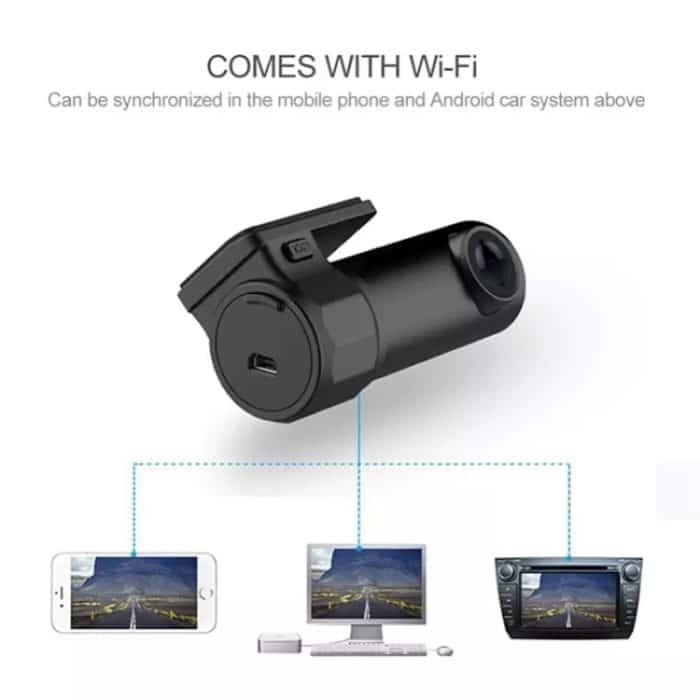 Mini Car Dash Kamera WiFi Monitor Full HD Dashcam Videorecorder Camcorder Bewegungserkennung, Unterstützung TF-Karte & Android & IOS – Bild 5