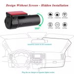 Mini Car Dash Kamera WiFi Monitor Full HD Dashcam Videorecorder Camcorder Bewegungserkennung, Unterstützung TF-Karte & Android & IOS – Bild 7